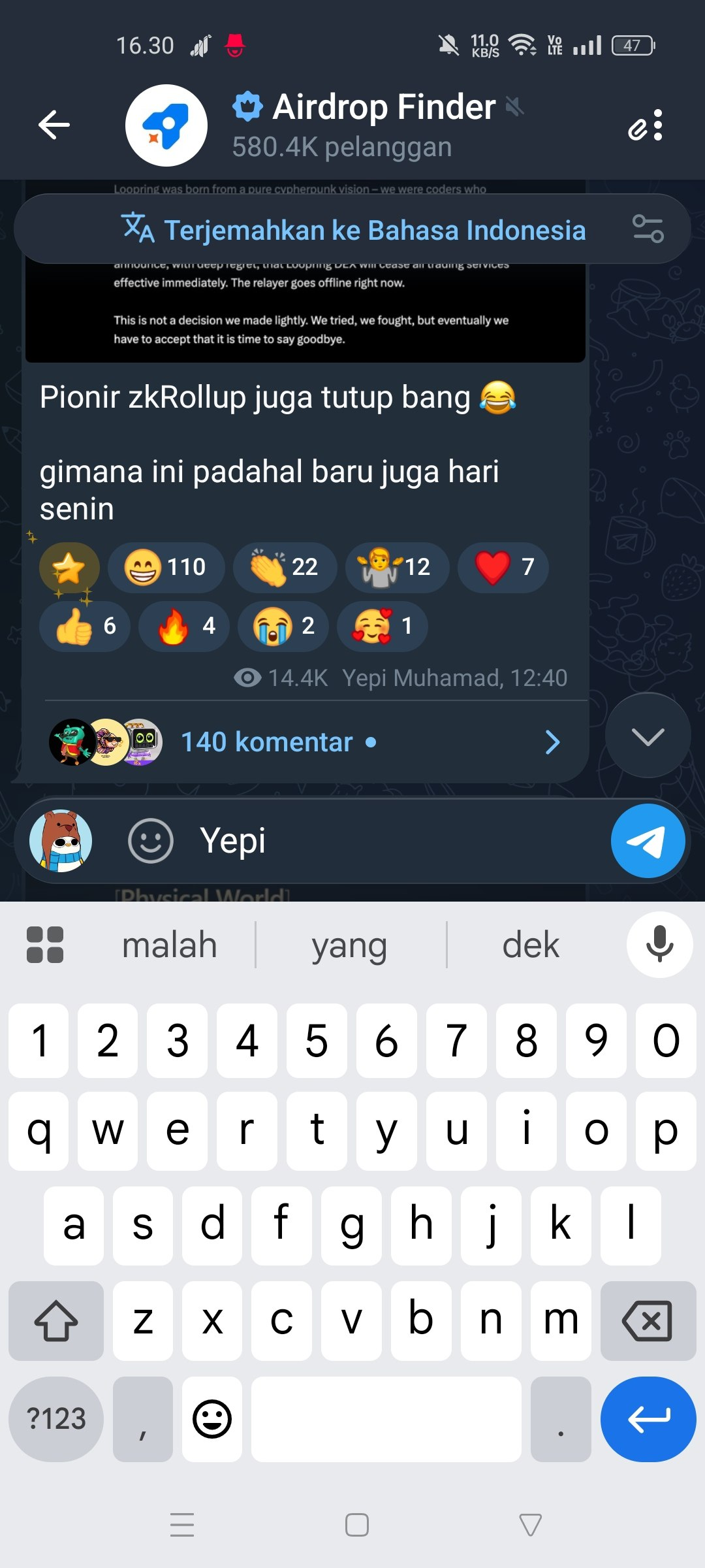 Airdrop Finder — Telegram Channel Admin